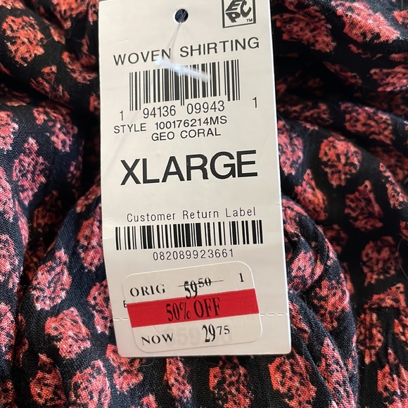 Style & Co Boho Long Sleeve Tunic Blouse  with Full Flowy Hem Size XL NWT - Picture 7 of 9